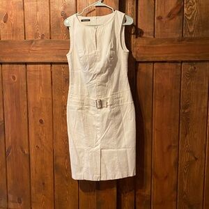 White Sheath Dress Made in Austria
